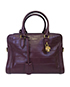Small Skull Padlock Tote Bordeaux, front view